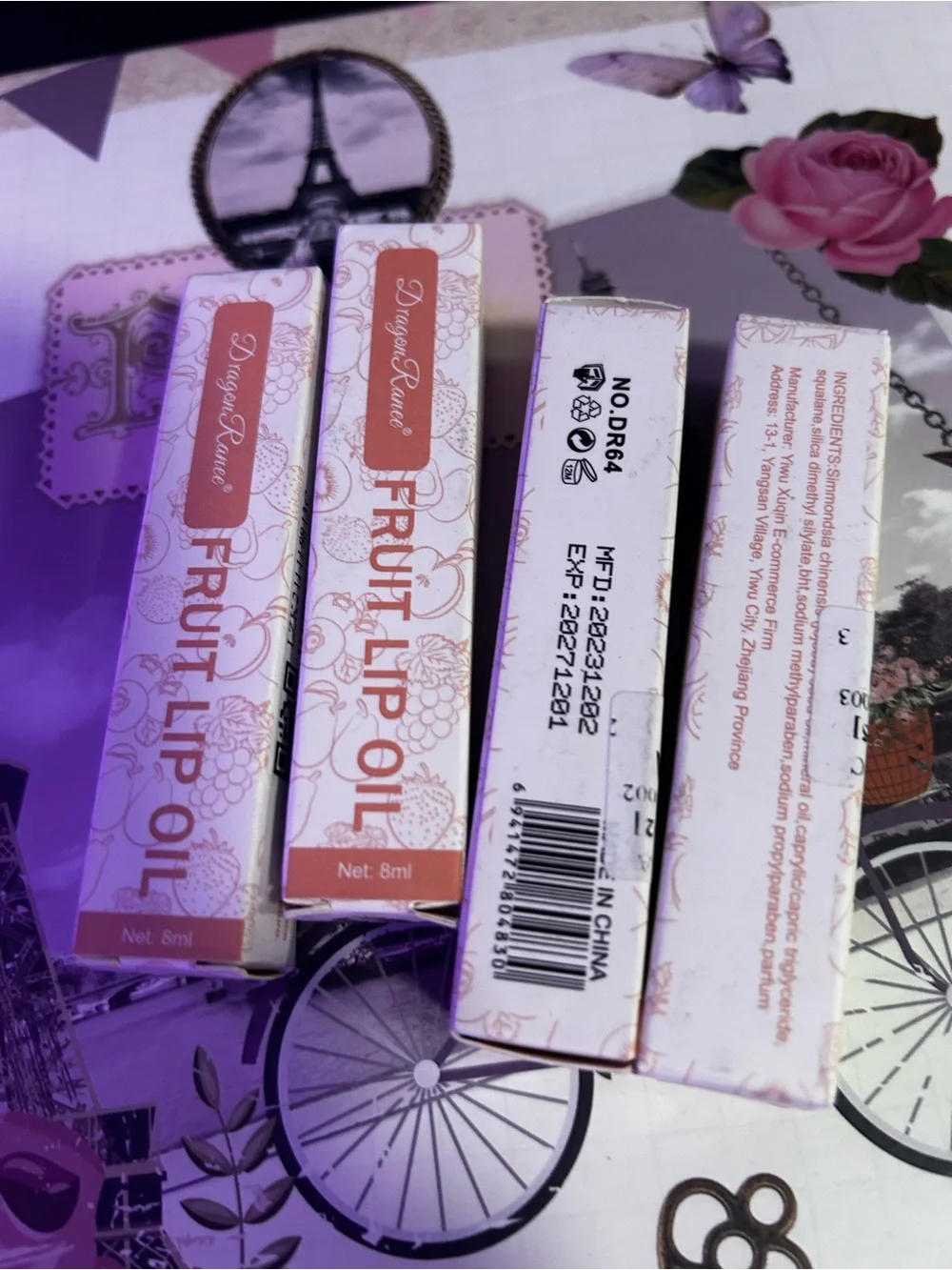 Fruit Lip Oil — Peachy Pink Hydrating Shine